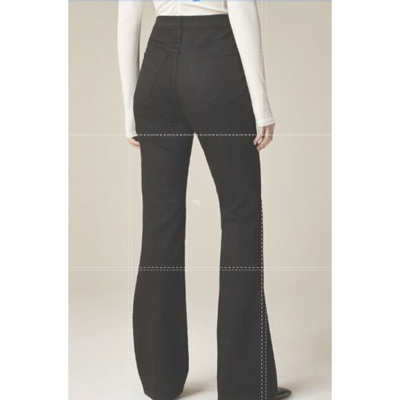 J.Crew 2003 Petite Bootcut Jeans Womens 24P Black Mid Rise Button Zip Fly CC514 - Picture 2 of 7